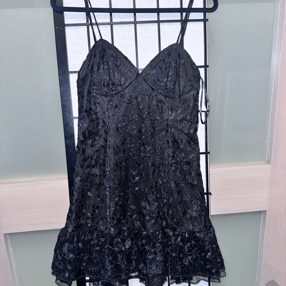 Black Floral Lace Dress